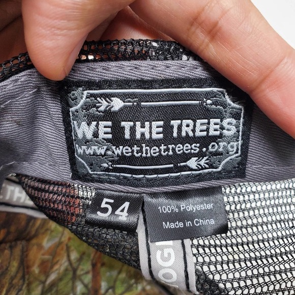 We The Trees Truck Hat Mesh Adjustable Snap Casual Cap Size 54 cm - Picture 7 of 8